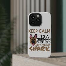 DistinctInk ToughCase for Apple iPhone, Compatible with MagSafe Charging - Keep Calm - It's a German Shepherd