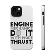DistinctInk ToughCase for Apple iPhone, Compatible with MagSafe Charging - Engine Mechanics Do It With More Thrust