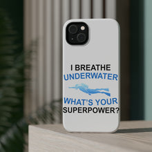 DistinctInk ToughCase for Apple iPhone, Compatible with MagSafe Charging - I Breathe Underwater What's Your Superpower
