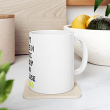 DistinctInk Glossy White Coffee / Tea Mug - Don't Believe in Plastic Surgery But Go Ahead