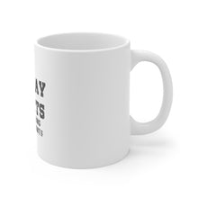DistinctInk Glossy White Coffee / Tea Mug - Hooray Sports Do The Thing Win The Points