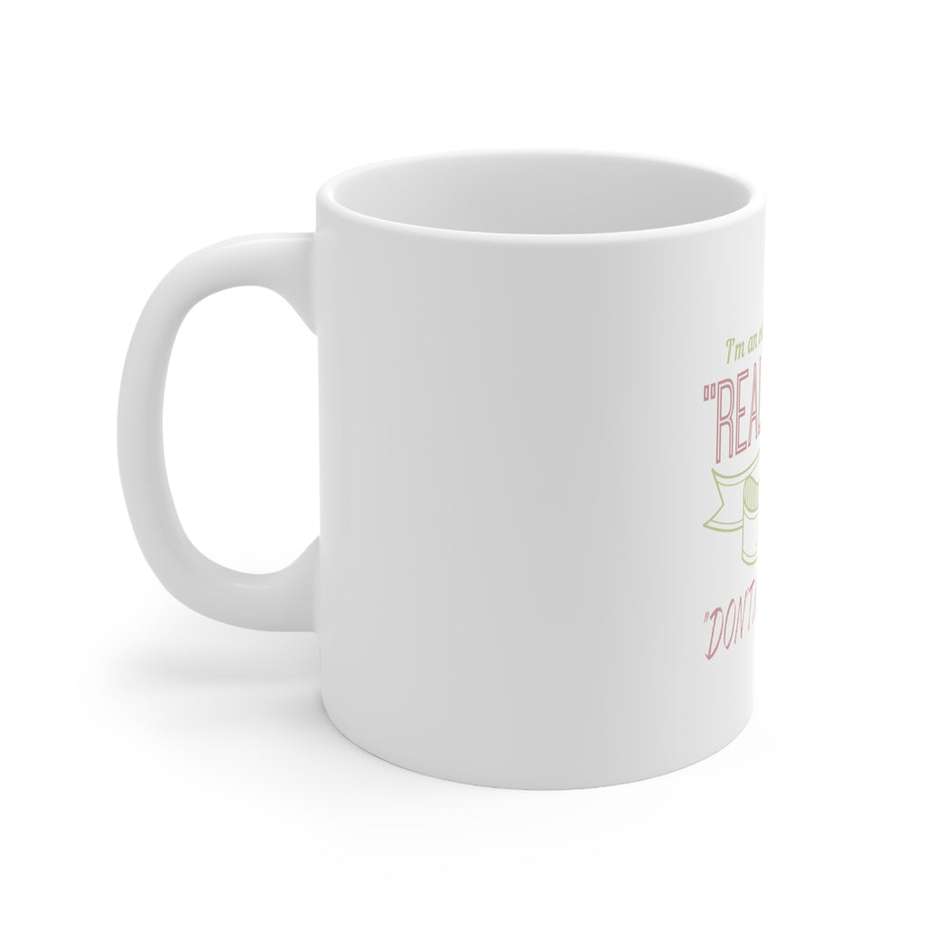 Glossy White Coffee / Tea Mug - Odd Combination Real Sweet & Don't Mess With Me, view 2