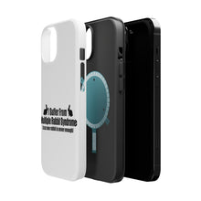 DistinctInk ToughCase for Apple iPhone, Compatible with MagSafe Charging - I Suffer From Multiple Rabbit Syndrome