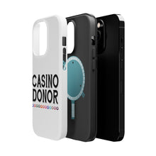 DistinctInk ToughCase for Apple iPhone, Compatible with MagSafe Charging - Casino Donor - Blackjack Gambling