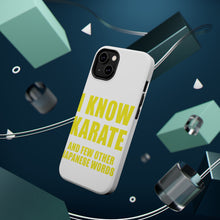 DistinctInk ToughCase for Apple iPhone, Compatible with MagSafe Charging - I Know Karate And Few Other Japanese Words