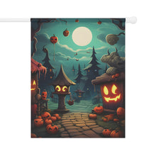 DistinctInk Garden & House Banner / Flag with Trick or Treat Fun Design for Halloween