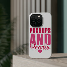 DistinctInk ToughCase for Apple iPhone, Compatible with MagSafe Charging - Pushups and Pearls