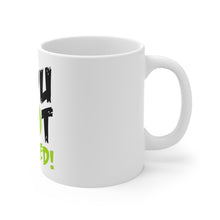 DistinctInk Glossy White Coffee / Tea Mug - You Got Served Tennis