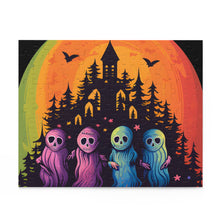 DistinctInk Jigsaw Puzzle with Discover Your True Path Design for Halloween  LGBTQ+ Pride