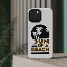 DistinctInk ToughCase for Apple iPhone, Compatible with MagSafe Charging - Sun of a Beach