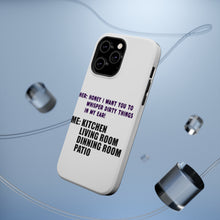 DistinctInk ToughCase for Apple iPhone, Compatible with MagSafe Charging - Whisper Dirty Things In My Ear Marriage