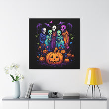 DistinctInk Canvas Wall Art with "Mindful Connections" for Halloween LGBTQ+ Pride