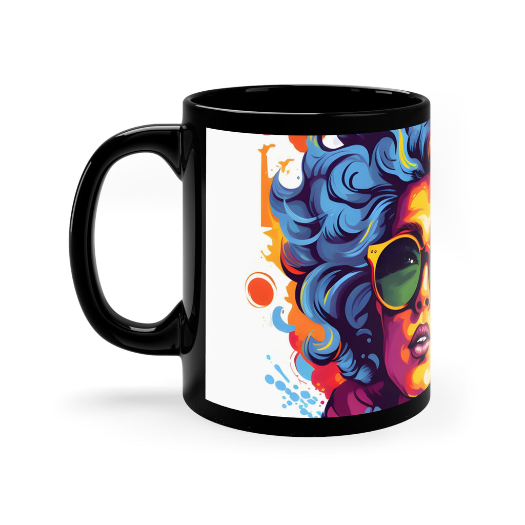 Black Coffee Mug - A World of Words for LGBTQ+ Pride, view 2
