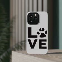 DistinctInk ToughCase for Apple iPhone, Compatible with MagSafe Charging - Love - Dog Paw