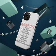 DistinctInk ToughCase for Apple iPhone, Compatible with MagSafe Charging - My Perfect Day - Motorbike Motorcycle