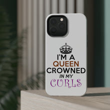 DistinctInk ToughCase for Apple iPhone, Compatible with MagSafe Charging - I'm a Queen Crowned in My Curls