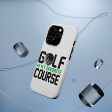 DistinctInk ToughCase for Apple iPhone, Compatible with MagSafe Charging - Golf Is MY Favorite Course