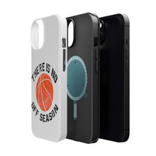 DistinctInk ToughCase for Apple iPhone, Compatible with MagSafe Charging - Basketball There is No Off Season