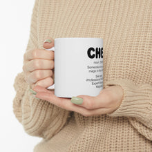 DistinctInk Glossy White Coffee / Tea Mug - Chef Definition - Magic in the Kitchen