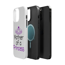 DistinctInk ToughCase for Apple iPhone, Compatible with MagSafe Charging - Mother of a Princess
