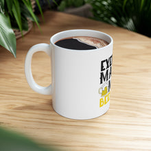 DistinctInk Glossy White Coffee / Tea Mug - Exercise Makes My Beer Spill
