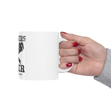 DistinctInk Glossy White Coffee / Tea Mug - Plumbers Have Bigger Tools