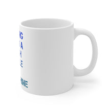 DistinctInk Glossy White Coffee / Tea Mug - Nothing Beats a Fresh Bottle of Moonshine