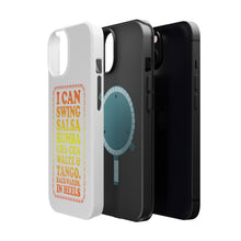 DistinctInk ToughCase for Apple iPhone, Compatible with MagSafe Charging - Swing Salsa Rumba Cha Cha Waltz in Heels