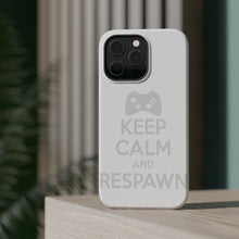 DistinctInk ToughCase for Apple iPhone, Compatible with MagSafe Charging - Keep Calm and Respawn Gamer Video Games