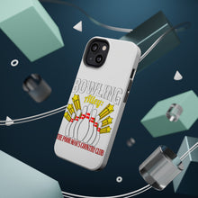 DistinctInk ToughCase for Apple iPhone, Compatible with MagSafe Charging - Bowling Alley The Poor Man's Country Club