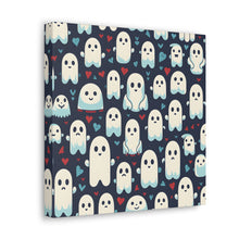 DistinctInk Canvas Wall Art with Skelephants and Ghostly Ghouls for Halloween