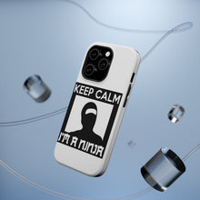 DistinctInk ToughCase for Apple iPhone, Compatible with MagSafe Charging - Keep Calm I'm a Ninja
