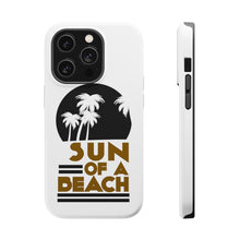DistinctInk ToughCase for Apple iPhone, Compatible with MagSafe Charging - Sun of a Beach