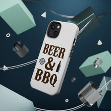 DistinctInk ToughCase for Apple iPhone, Compatible with MagSafe Charging - Beer & Barbecue BBQ