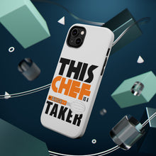 DistinctInk ToughCase for Apple iPhone, Compatible with MagSafe Charging - This Chef is a Whisk Taker