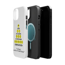 DistinctInk ToughCase for Apple iPhone, Compatible with MagSafe Charging - No Thanks Looks Like a Pyramid Scheme