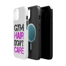 DistinctInk ToughCase for Apple iPhone, Compatible with MagSafe Charging - Gym Hair Don't Care