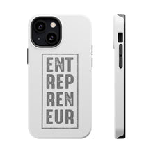 DistinctInk ToughCase for Apple iPhone, Compatible with MagSafe Charging - Entrepreneur Word Art