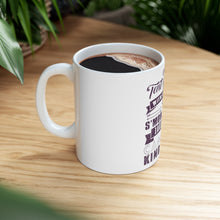 DistinctInk Glossy White Coffee / Tea Mug - Tent Pitchin Weiner Roastin S'More Camping Girl