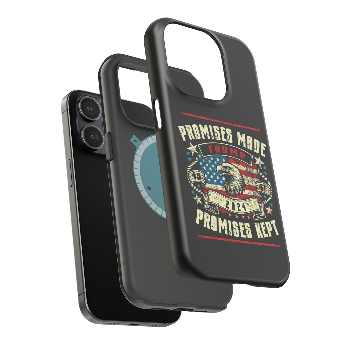 Tough Case for iPhone, Compatible with MagSafe Charging | Trump - Promises Made, Promises Kept | Conservative, view 46