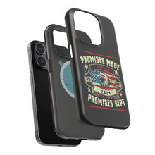 DistinctInk Tough Case for iPhone, Compatible with MagSafe Charging | Trump - Promises Made, Promises Kept | Conservative