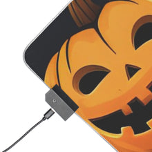 DistinctInk LED Gaming Mouse Pad with The Halloween Spell Design for Halloween