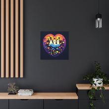 DistinctInk Canvas Wall Art with A Life Of Adventure for Halloween LGBTQ+ Pride