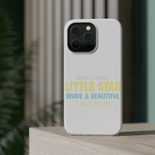 DistinctInk ToughCase for Apple iPhone, Compatible with MagSafe Charging - Twinkle Little Star Brave & Beautiful You Are