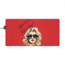 DistinctInk LED Gaming Mouse Pad with What Time Is Taylor's Game? design