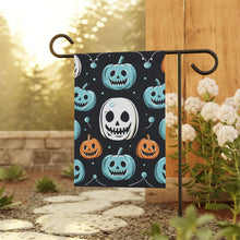 DistinctInk Garden & House Banner / Flag with Skele-Ghostly Pumpkin Patch Design for Halloween