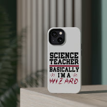 DistinctInk ToughCase for Apple iPhone, Compatible with MagSafe Charging - Science Teacher Basically I'm a Wizard