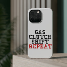 DistinctInk ToughCase for Apple iPhone, Compatible with MagSafe Charging - Gas Clutch Shift Repeat