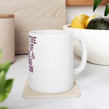 DistinctInk Glossy White Coffee / Tea Mug - Spirit of Service & Spiking Lives On Tennis