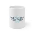Glossy White Coffee / Tea Mug - More Bikinis Less Pants